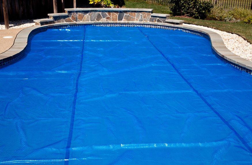 Blue Pool Cover