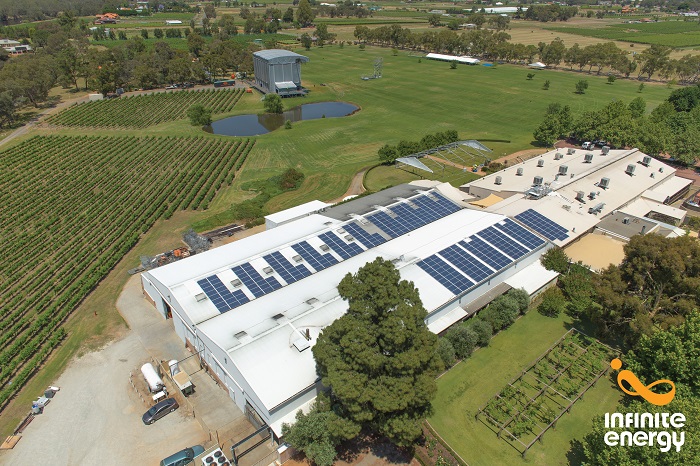 Sandalford winery solar system