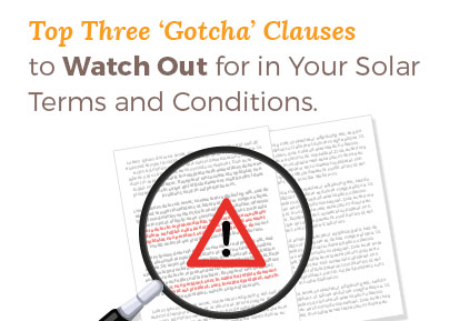 Solar Gotcha Clauses